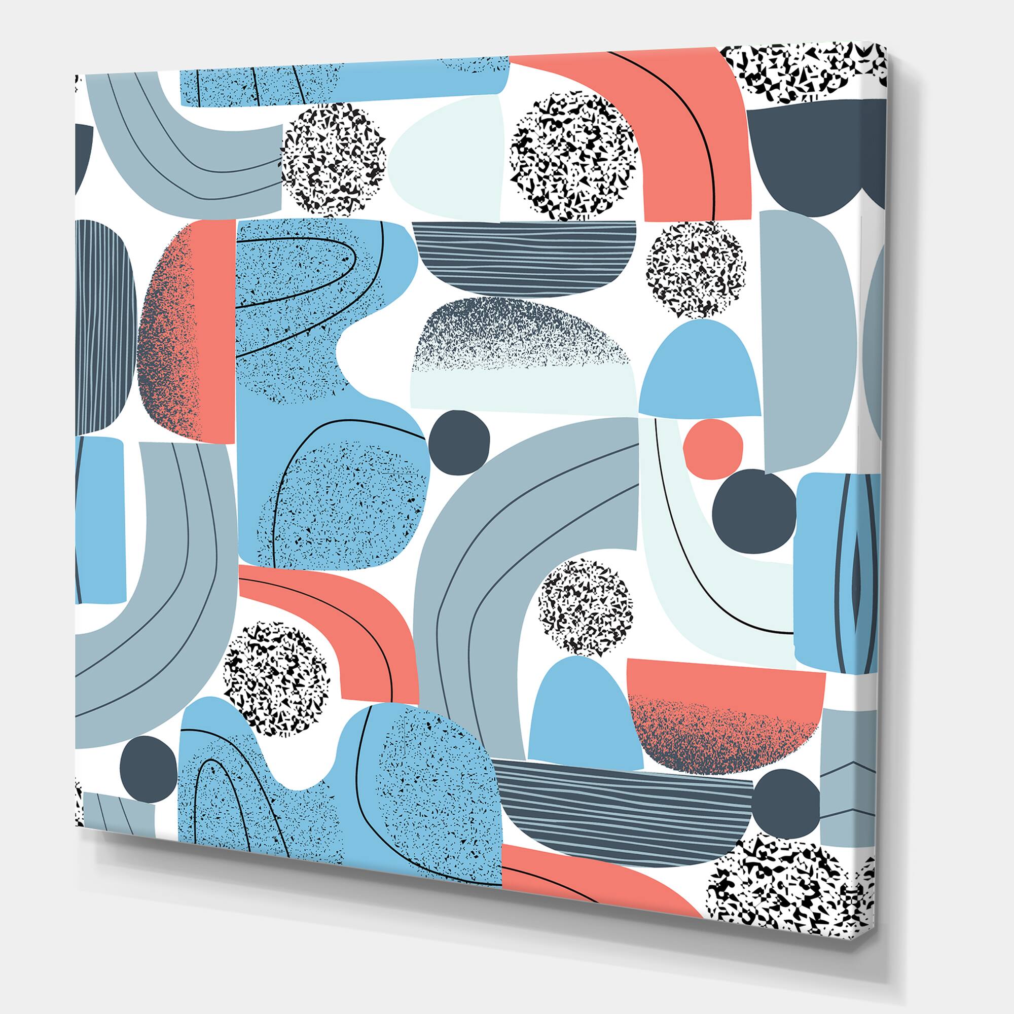 Designart - Retro Shapes With Abstract Suns and Moons II